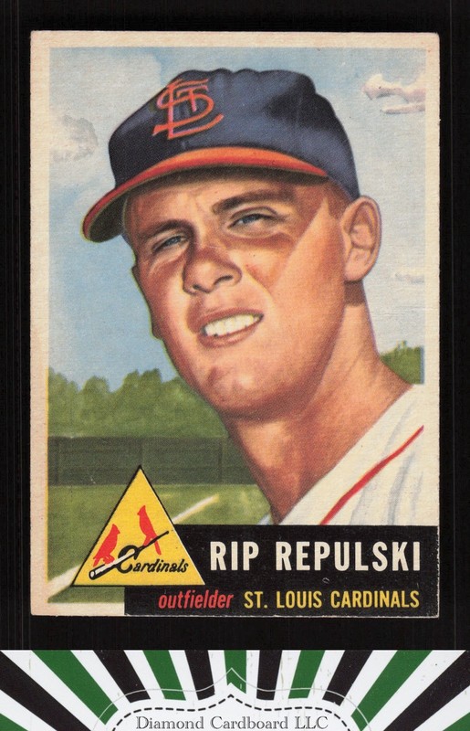 1953 Topps #172 Rip Repulski VG [GOOD EYE APPEAL] i, front