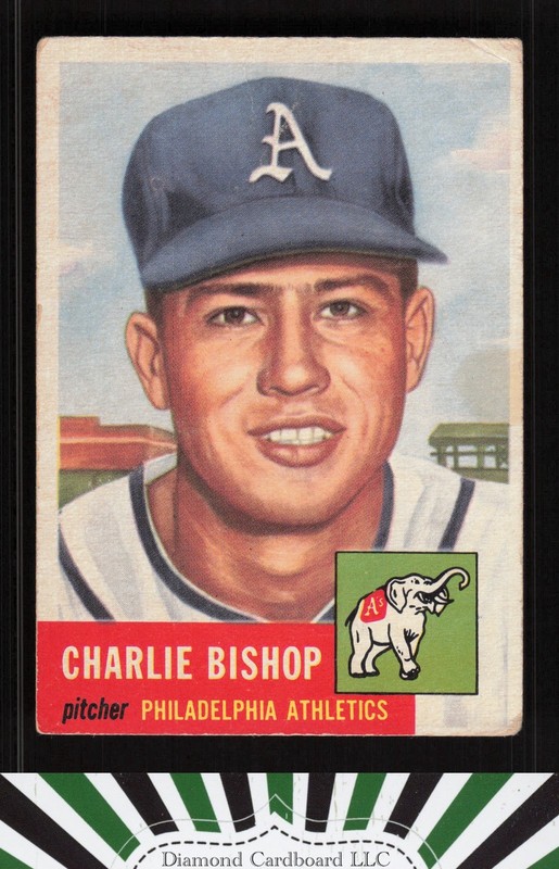 1953 Topps #186 Charlie Bishop FR b, front