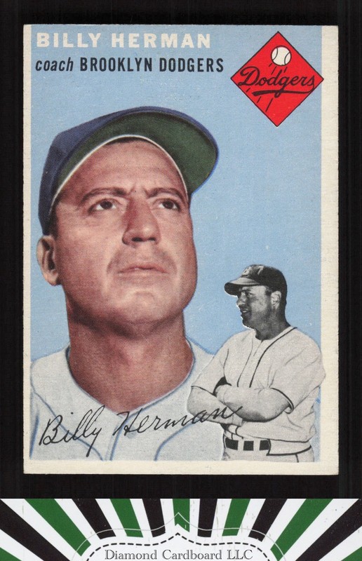 1954 Topps #86 Billy Herman EX+ i, front