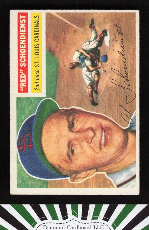 1956 Topps #165 Red Schoendienst EX i, front