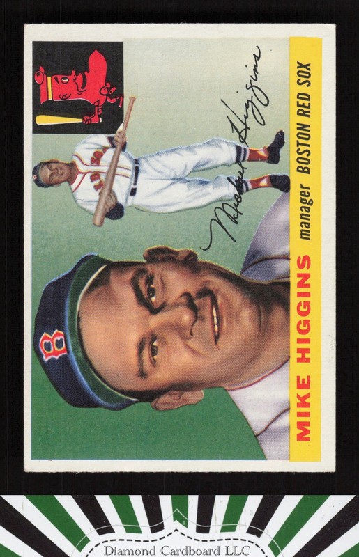 1955 Topps #150 Mike Higgins VGEX f, front