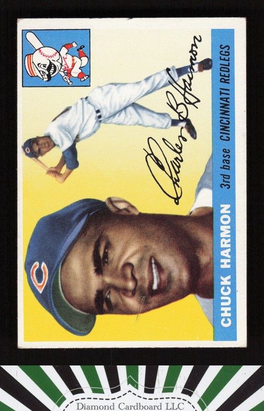 1955 Topps #82 Chuck Harmon VGEX+ s, front
