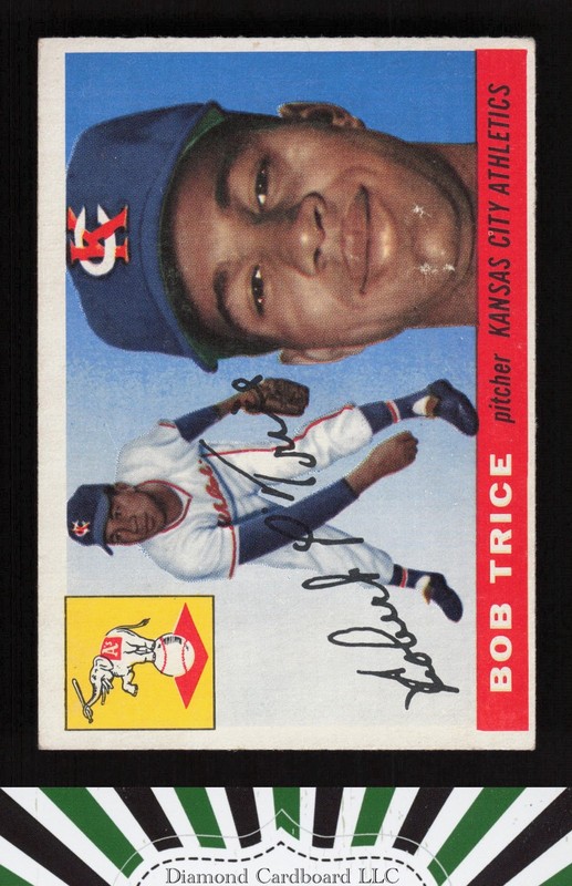 1955 Topps #132 Bob Trice VG+ e, front