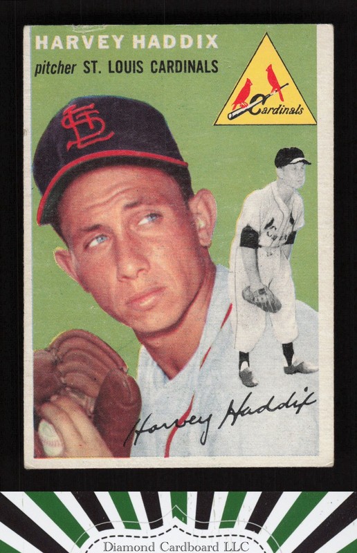 1954 Topps #9 Harvey Haddix VG n, front