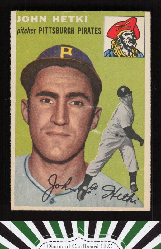 1954 Topps #161 John Hetki VG c, front