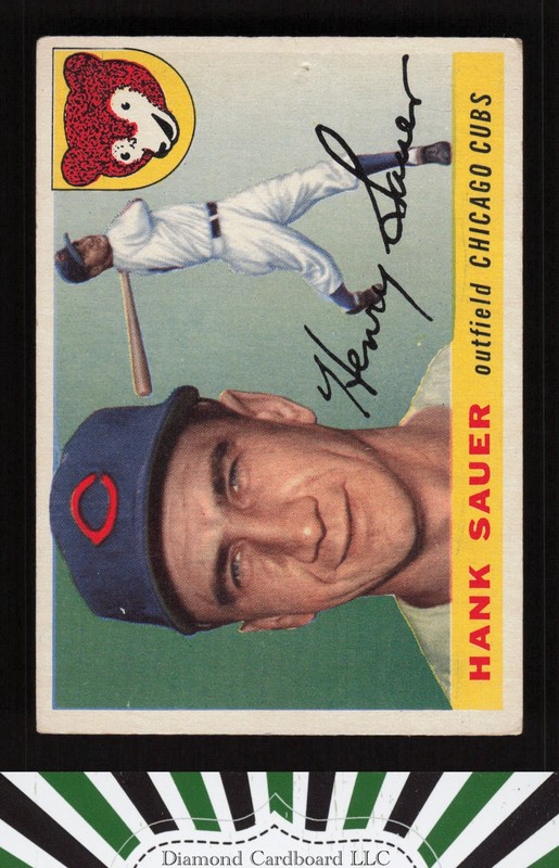 1955 Topps #45 Hank Sauer VG h, front