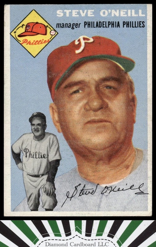 1954 Topps #127 Steve O'Neill VGEX h, front