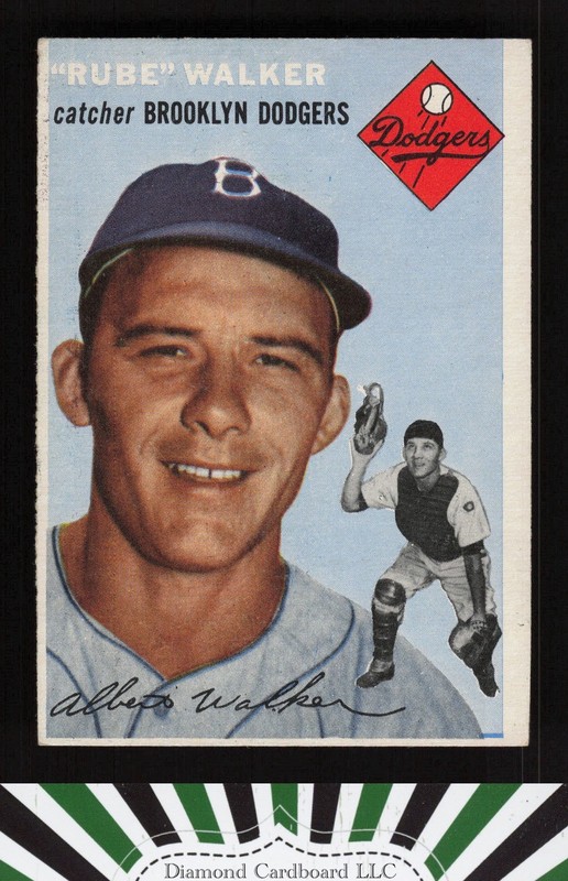 1954 Topps #153 Rube Walker VGEX c, front