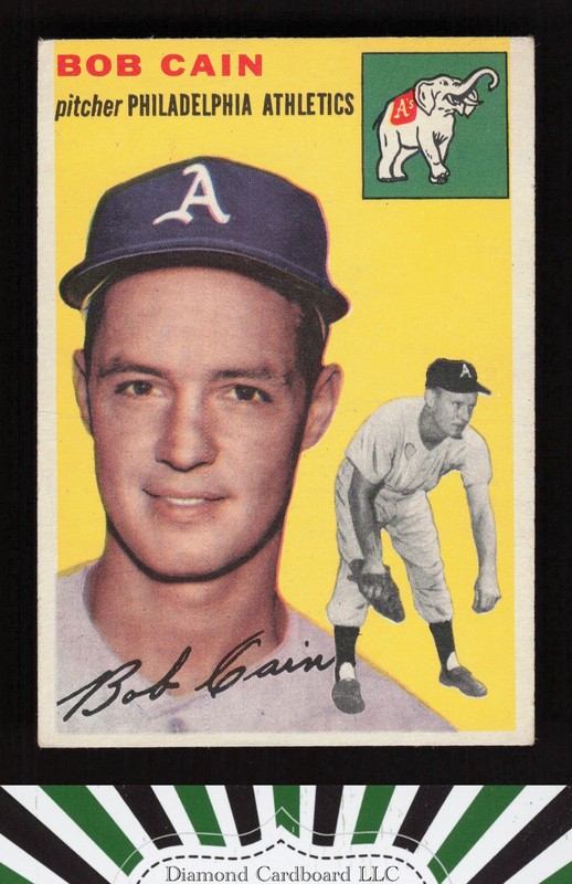 1954 Topps #61 Bob Cain VG [NICELY CENTERED] b, front