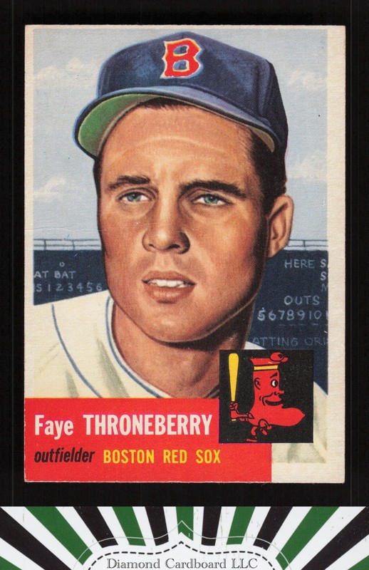 1953 Topps #49 Faye Throneberry GD i, front