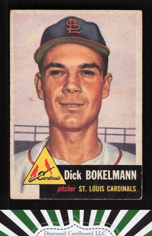 1953 Topps #204 Dick Bokelmann VG b, front