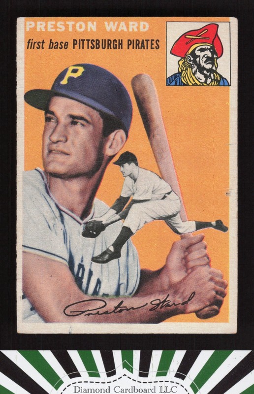 1954 Topps #72 Preston Ward VGEX+ c, front