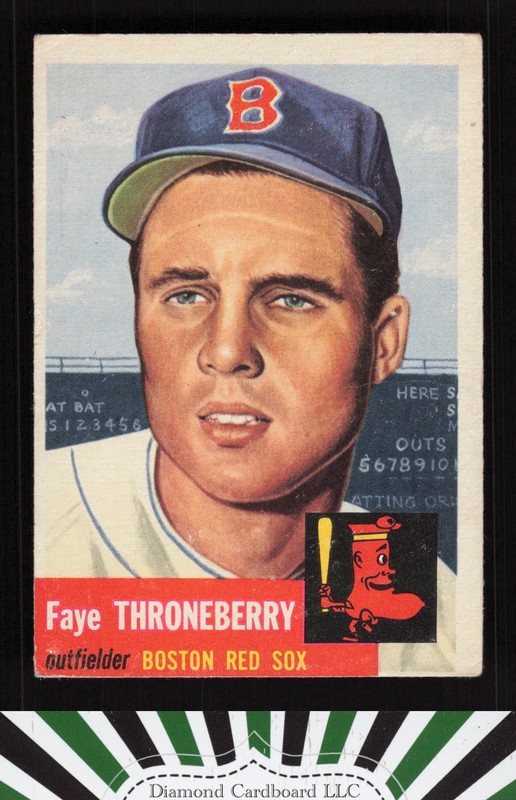 1953 Topps #49 Faye Throneberry VG e, front