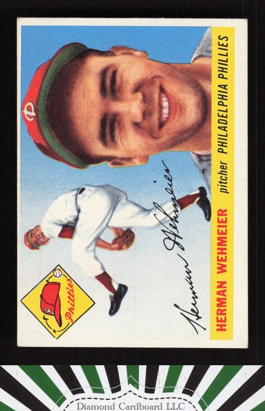 1955 Topps #29 Herman Wehmeier VGEX+ q, front