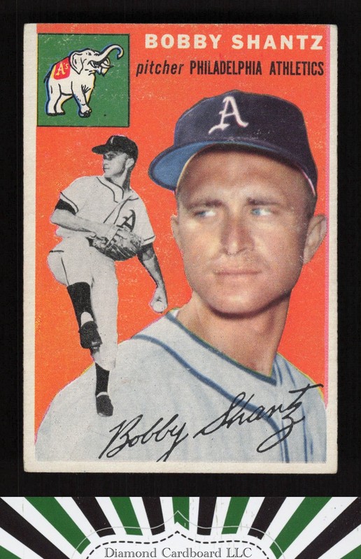 1954 Topps #21 Bobby Shantz VGEX+ j, front