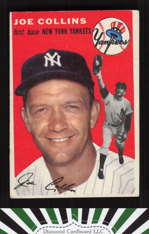 1954 Topps #83 Joe Collins VG+ e, front