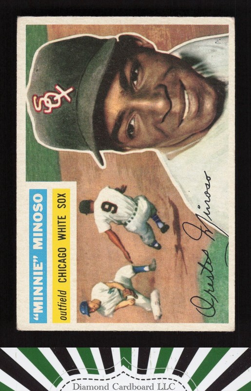 1956 Topps #125 Minnie Minoso VGEX g, front