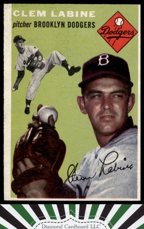 1954 Topps #121 Clem Labine VGEX j, front