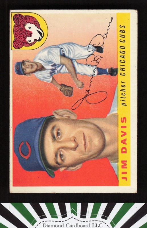1955 Topps #68 Jim Davis VGEX g, front