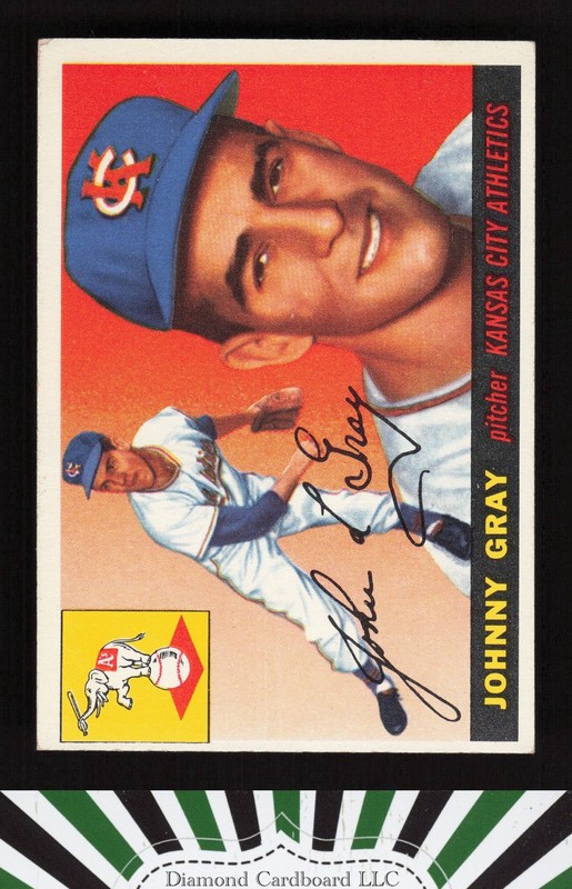 1955 Topps #101 Johnny Gray VGEX m, front