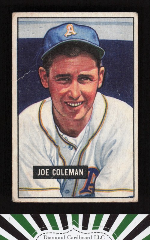 1951 Bowman #120 Joe Coleman GD, front