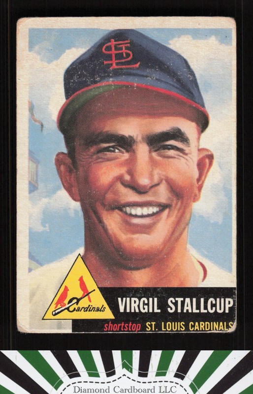 1953 Topps #180 Virgil Stallcup FR a, front