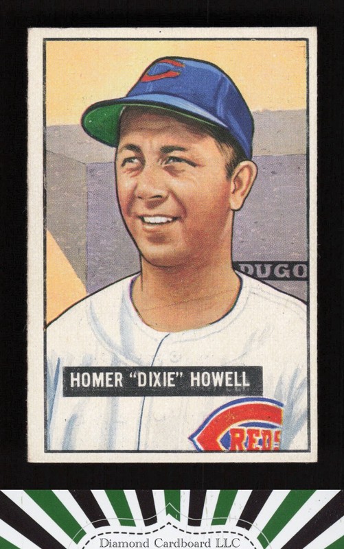 1951 Bowman #252 Homer Howell VGEX+, front