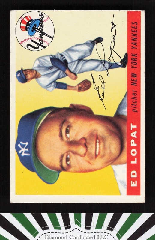 1955 Topps #109 Ed Lopat VGEX d, front