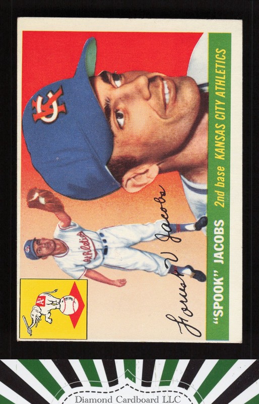 1955 Topps #61 Spook Jacobs VGEX s, front