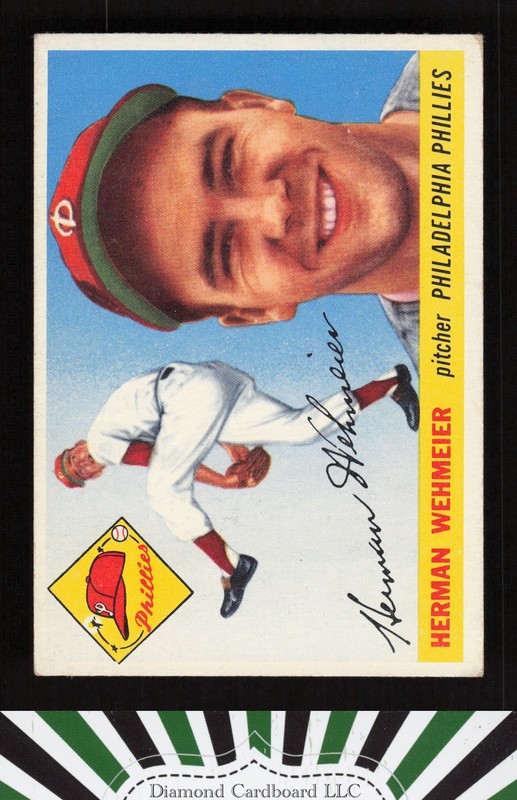 1955 Topps #29 Herman Wehmeier VGEX+ k, front