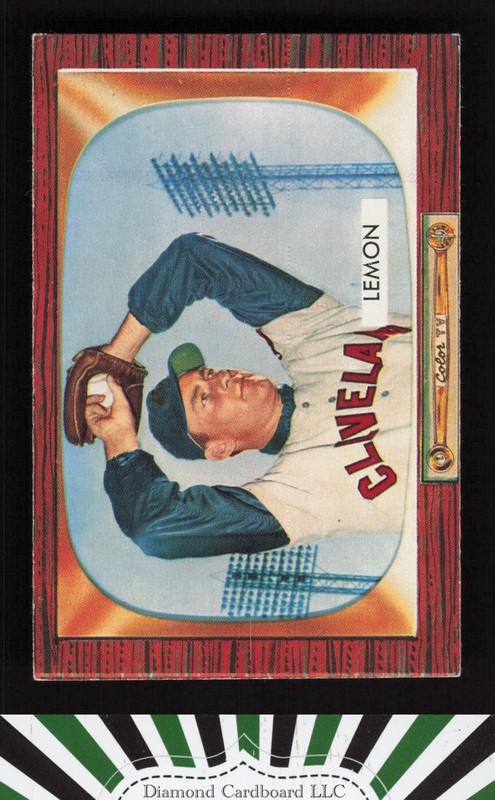 1955 Bowman #191 Bob Lemon EX c, front
