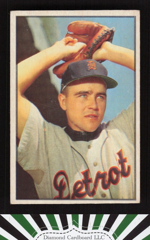 1953 Bowman Color #47 Ned Garver VGEX d, front