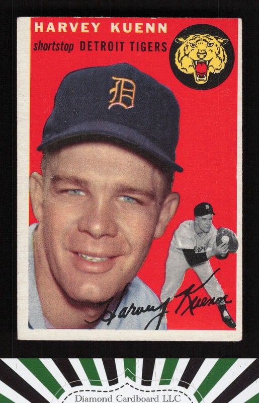 1954 Topps #25 Harvey Kuenn VGEX b, front