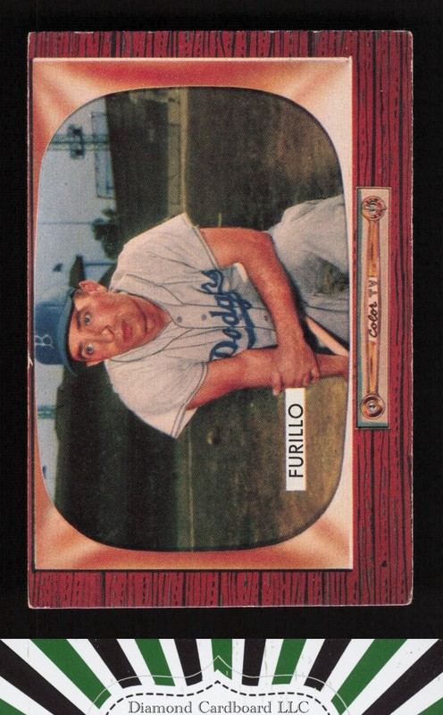 1955 Bowman #169 Carl Furillo VGEX, front