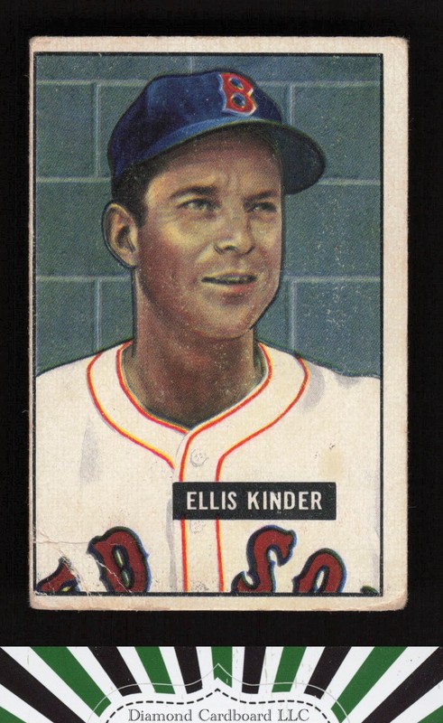 1951 Bowman #128 Ellis Kinder GD, front