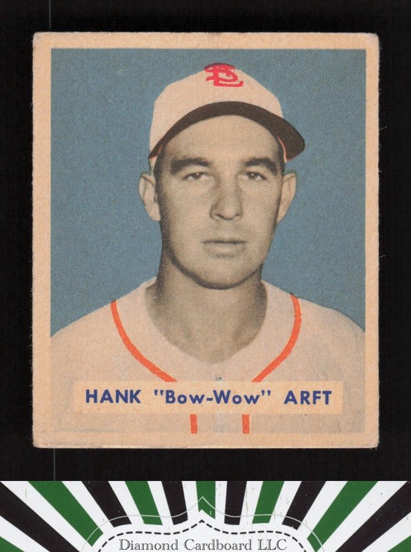 1949 Bowman #139 Hank "Bow-Wow" Arft VGEX a, front