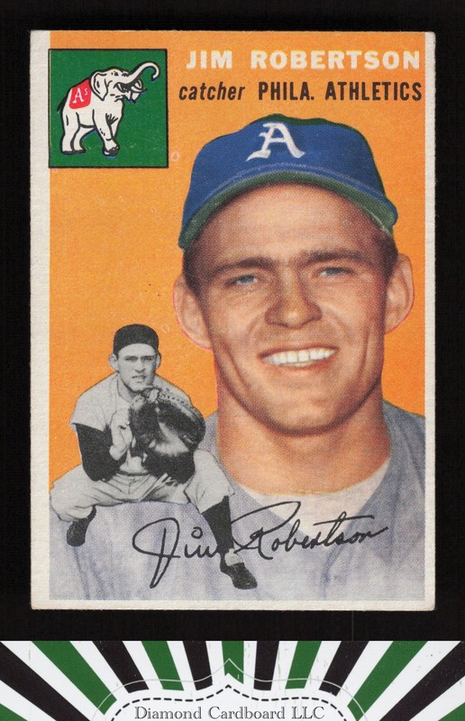 1954 Topps #149 Jim Robertson VGEX l, front