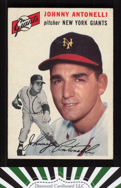 1954 Topps #119 Johnny Antonelli VG d, front