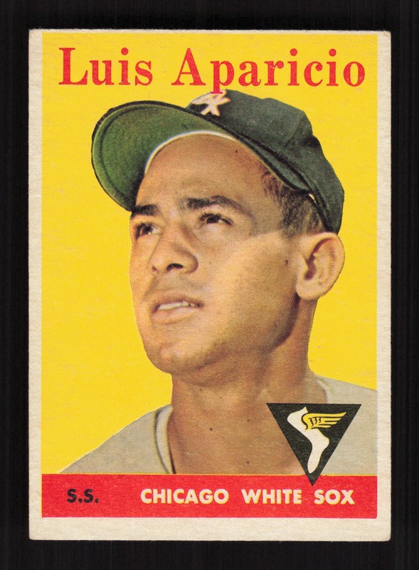 1958 Topps #85 Luis Aparicio White Letters VGEX e, front