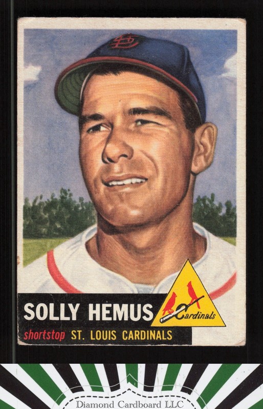 1953 Topps #231 Solly Hemus GD b, front