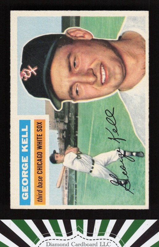 1956 Topps #195 George Kell EX m, front