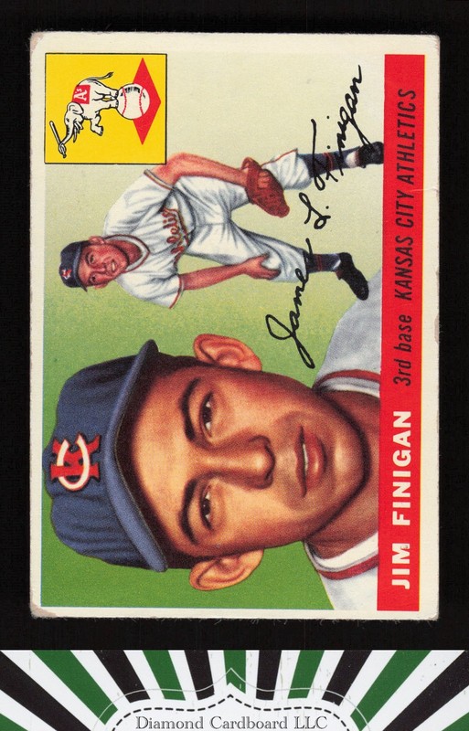 1955 Topps #14 Jim Finigan VG b, front
