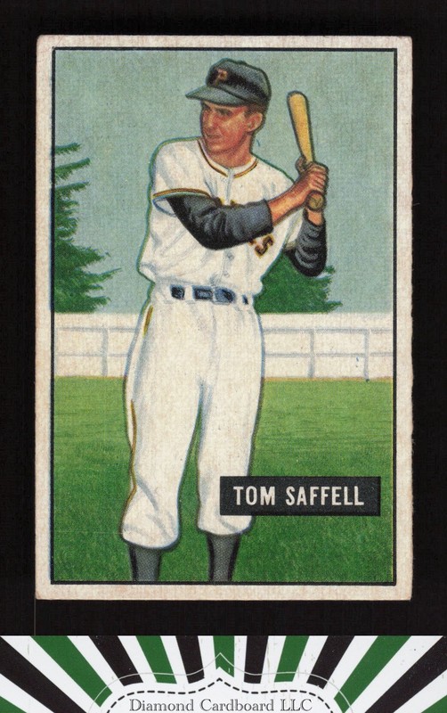 1951 Bowman #130 Tom Saffell VG+ [CENTERED], front
