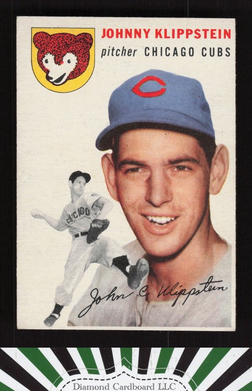 1954 Topps #31 Johnny Klippstein VGEX f, front