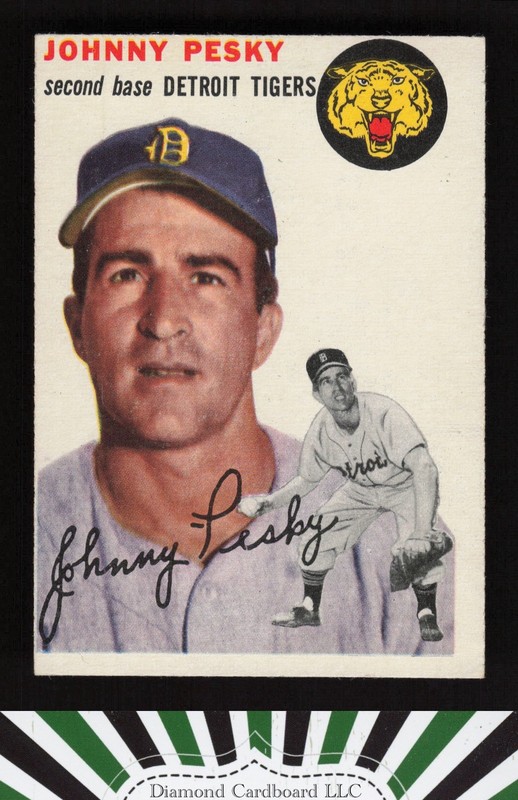 1954 Topps #63 Johnny Pesky VGEX k, front