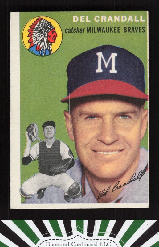 1954 Topps #12 Del Crandall EX (MC) i, front