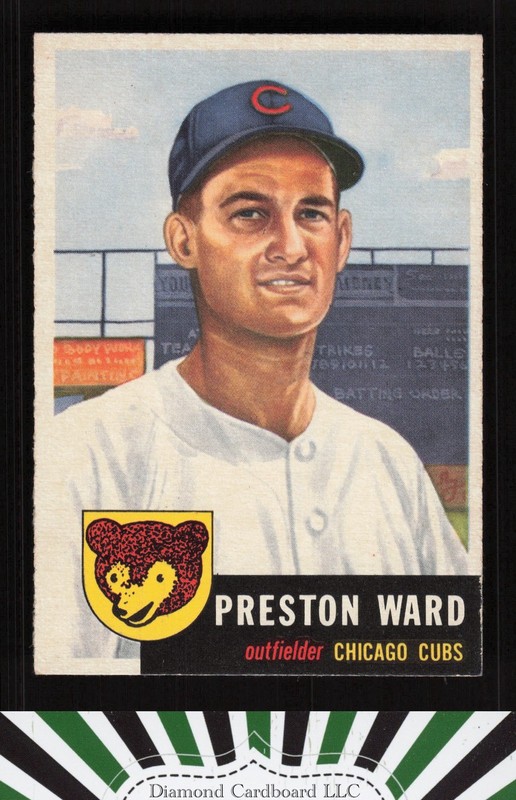 1953 Topps #173 Preston Ward VGEX [GREAT EYE APPEAL] e, front