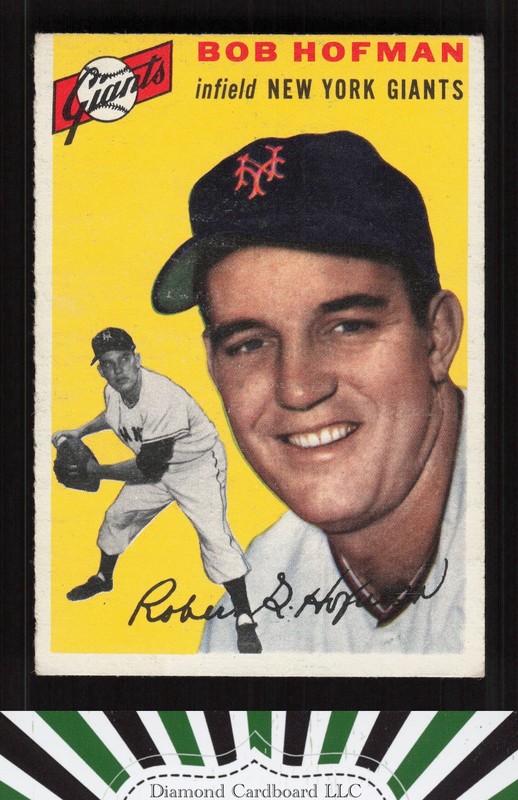 1954 Topps #99 Bobby Hofman VGEX b, front