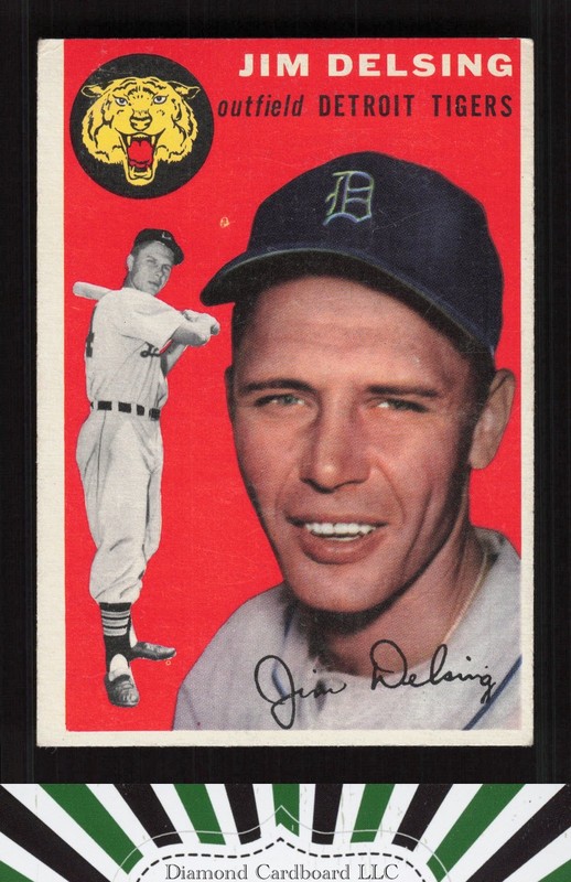 1954 Topps #111 Jim Delsing VGEX m, front