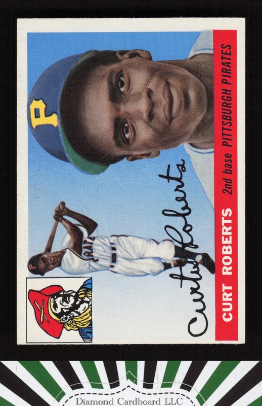 1955 Topps #107 Curt Roberts EX n, front
